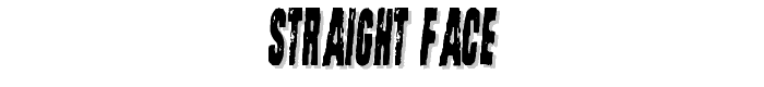 Straight Face font